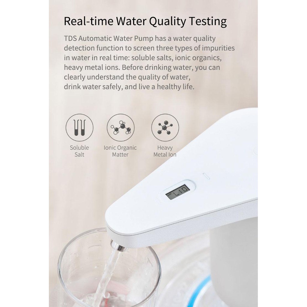 Vòi nước thông minh-đo chất lượng XIAOMI Xiaolang TDS automatic Water Feeder (TDS version)-006235