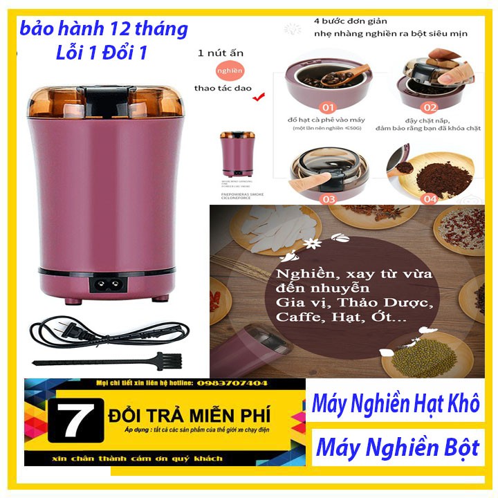 Máy Nghiền Đồ Khô Xay Các Loại Hạt,Ngũ Cốc CaFe Gạo Nếp Siêu Tốc - Máy Say Hạt Siêu Tốc