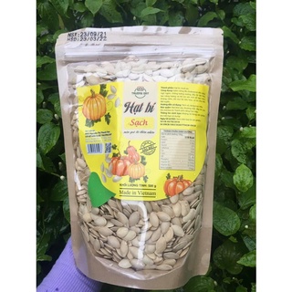 Hạt bí rang củi trường đạt nhãn vàng gói 500g - hạt bí sạch, thơm ngon, béo giòn,tốt cho sức khoẻ.