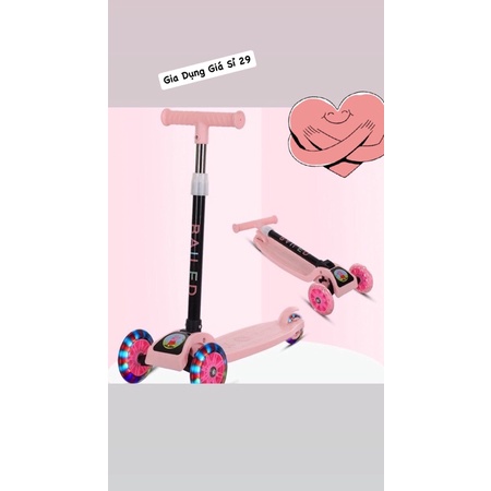 🥰Xe trượt Scooter 3 bánh, có bánh xe phát sáng cho bé yêu