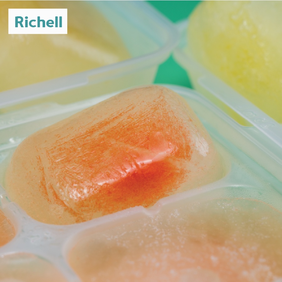 Bộ 2 khay trữ đông thức ăn dặm Richell 25ml nhựa cao cấp dùng được lò vi sóng