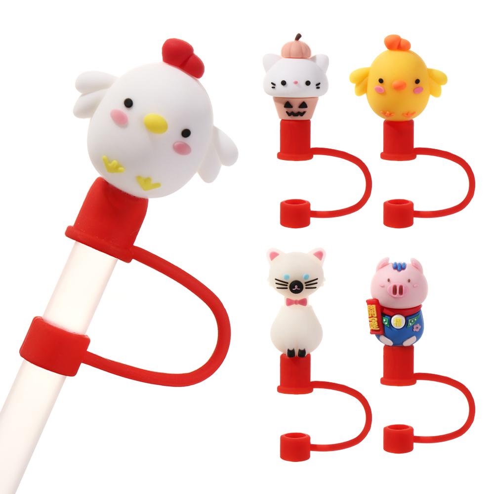 YOLA Ống Hút Silicone Tái Sử Dụng Được Chống Bụi Ốp
