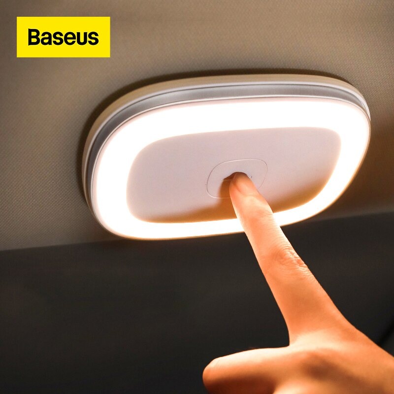 Đèn Baseus CRYDD01 Trong Ô Tô Bright Car Reading Light (400mAh, 3hour, Magnetic Dock, Touch Sensor) - Hàng Chính Hãng