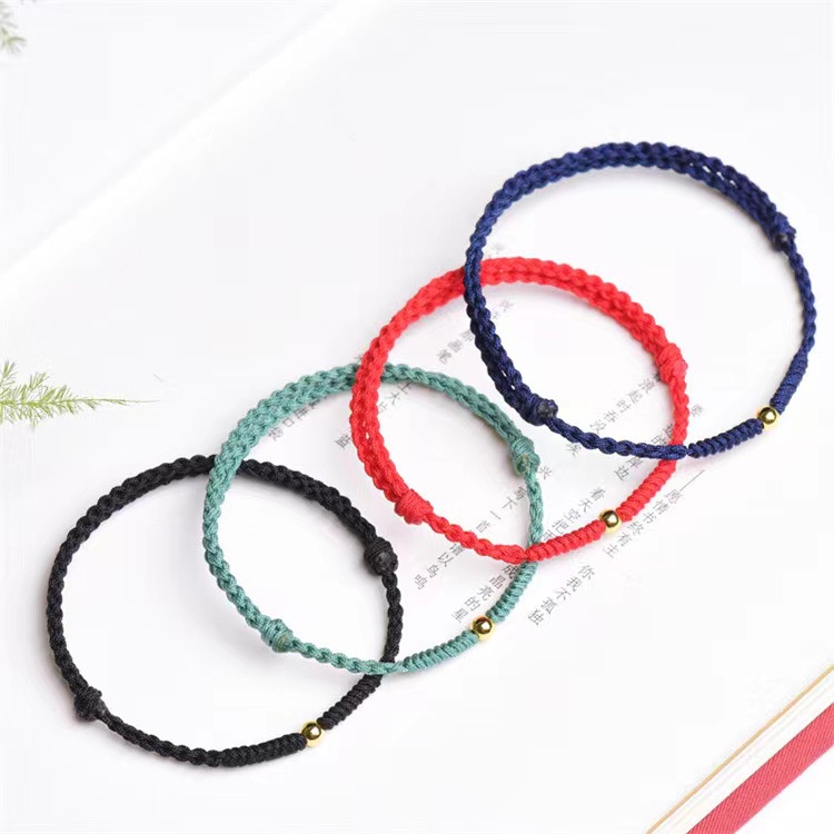 Cặp Dây Đeo Tay Đính Hạt Cườm Màu Xanh Dương Klein Cao Cấp Niche