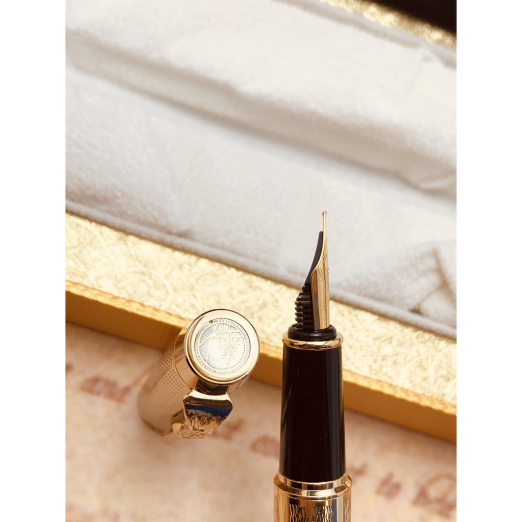 Bút máy cao cấp  hãng Picasso pimio 933 mạ vàng - Làm quà tặng