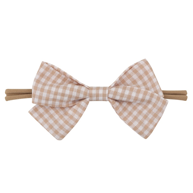 Băng Đô Thắt Nơ Bằng Vải Cotton Mềm Co Giãn Cho Bé Gái