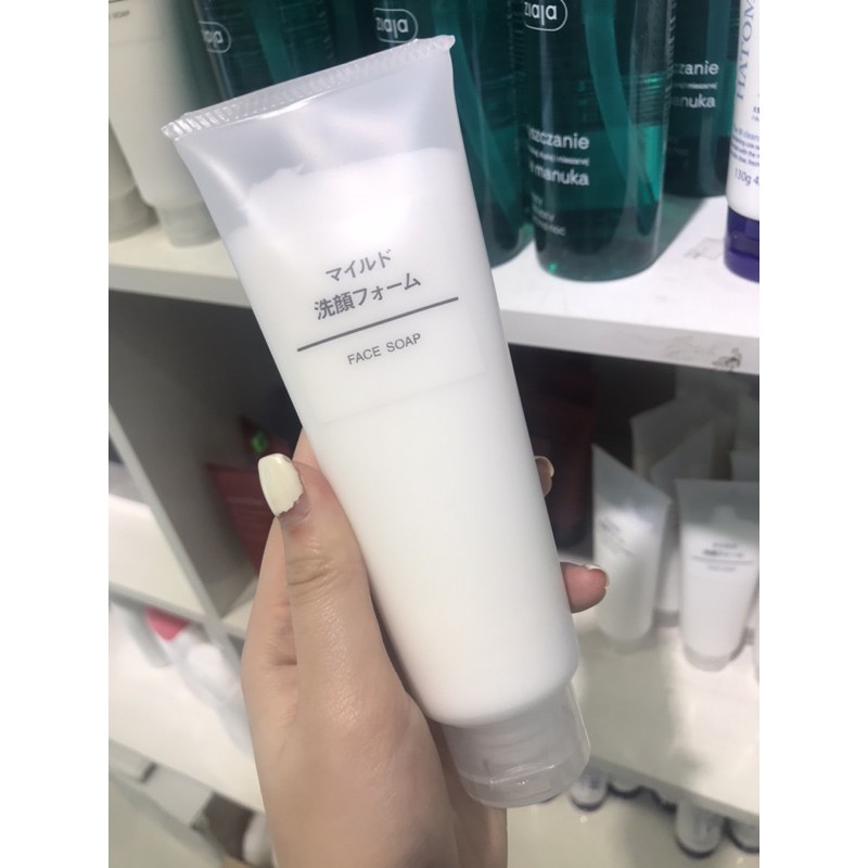 [CÓ SẴN] Sữa rửa mặt Muji face soap