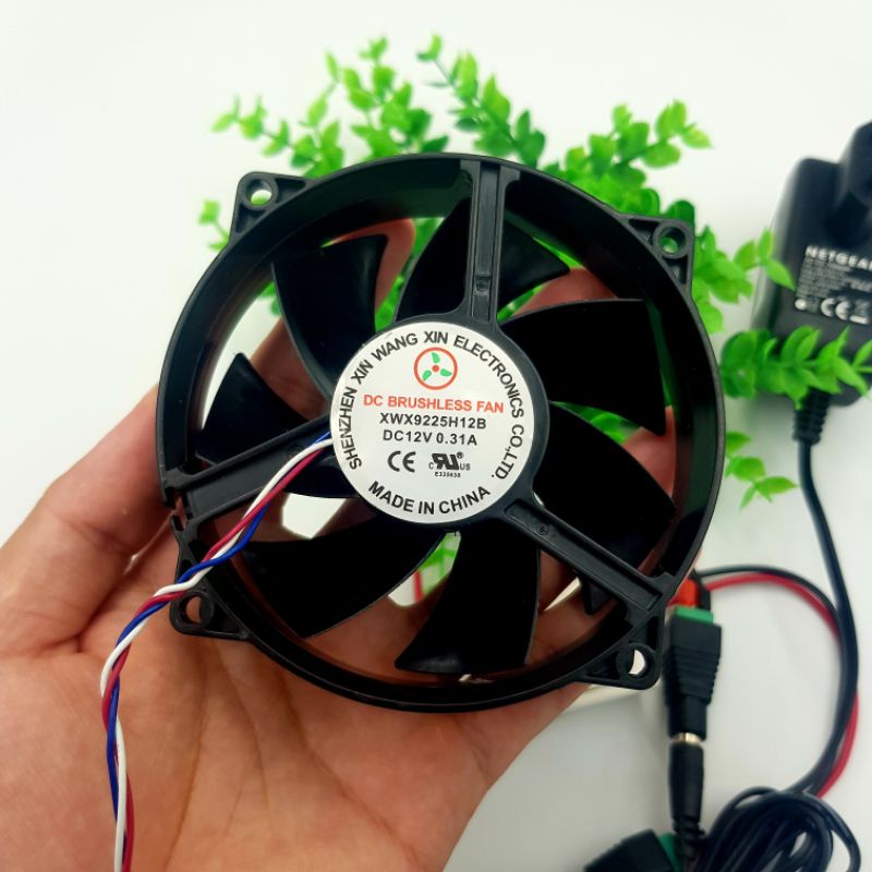 Quạt Hút Mùi Thú Cưng, Hút KhóiTản Nhiệt, Làm Mát Máy Tính, CPU Brushless 12V 3000RPM Có Điều Chỉnh Tốc Độ