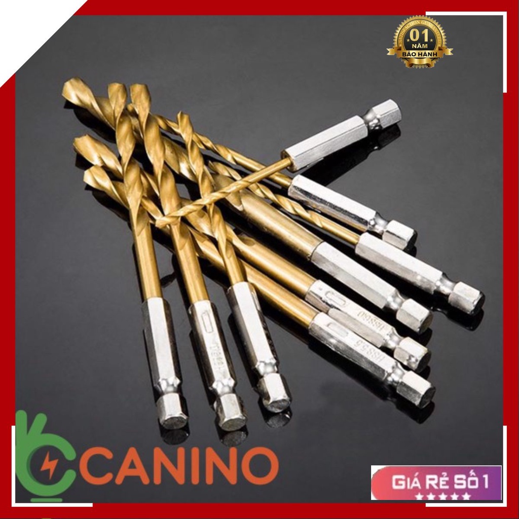 Mũi khoan 🍓FREESHIP🍓 Bộ 13 Mũi Khoan Thép Gió Bọc Titanium Chuôi Lục Giác Dễ Dàng Thay Đổi