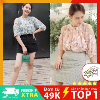 Áo voan nữ đẹp hoa nhí dễ thương form giấu bụng size m đến 4xl dành cho người từ 45kg đến 97kg