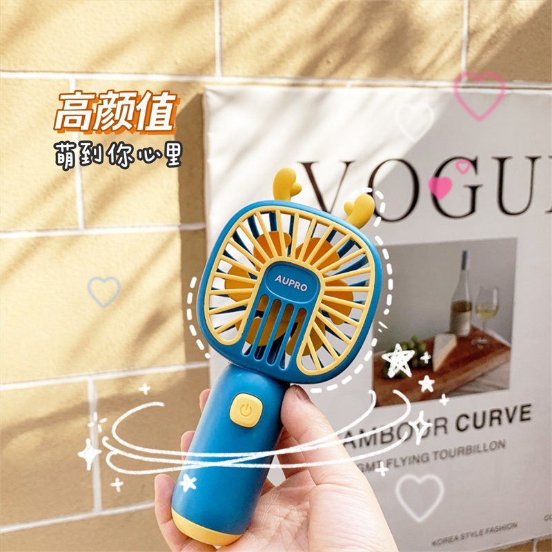 Quạt Cầm Tay F931 Kích Thước Nhỏ Dễ Thương Có Cổng Sạc USB Không Gây Tiếng Ồn Cho Nữ Sinh