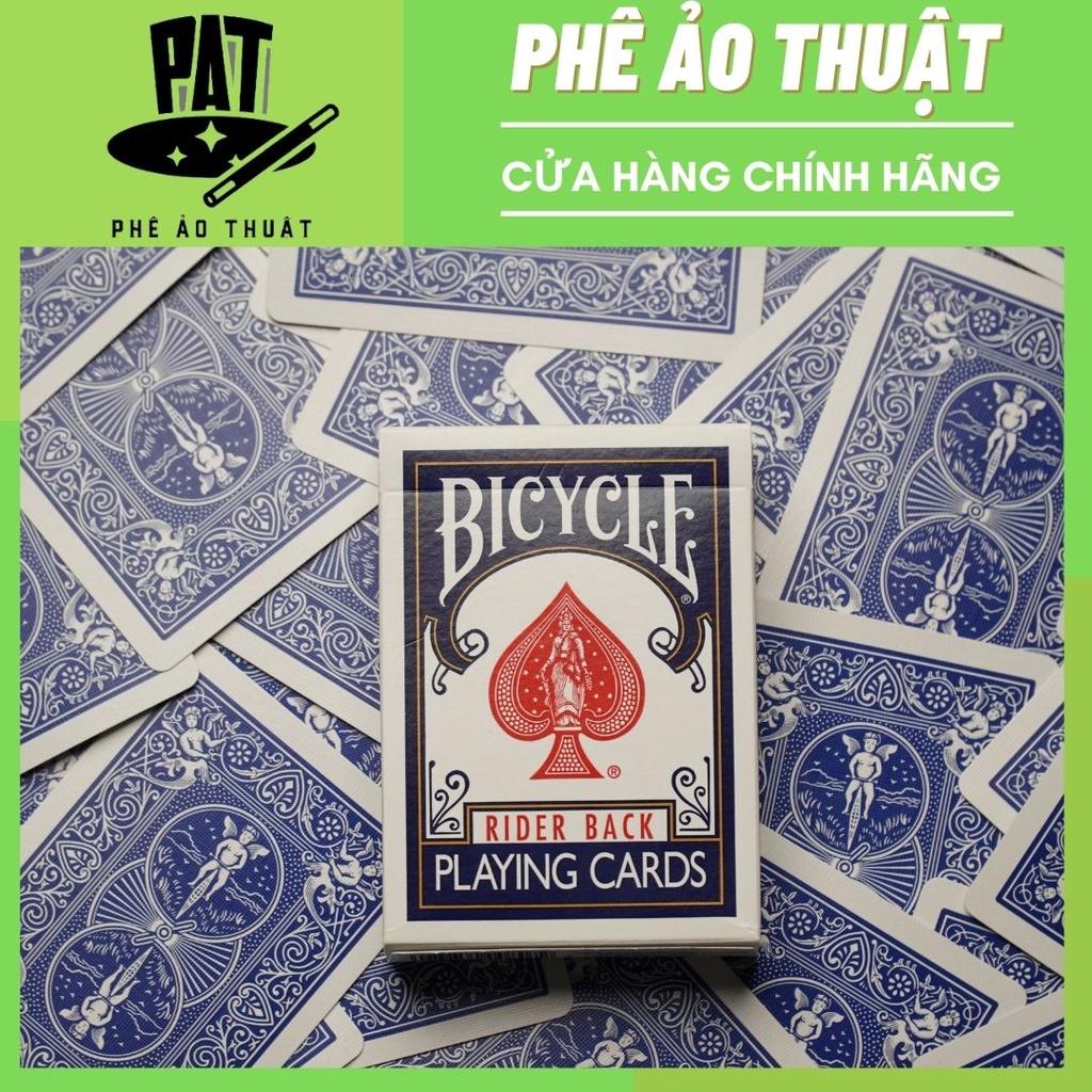 Bộ bài tây ảo thuật - Bicycle Rider Back Xanh- Hàng chính hãng [Hàng Mỹ]