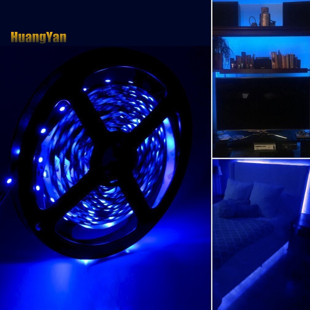 Dây Đèn Led 5m 3528 Rgb Thay Đổi Màu Sắc Điều Khiển Từ Xa Trang Trí Nhà Cửa / Quán Bar