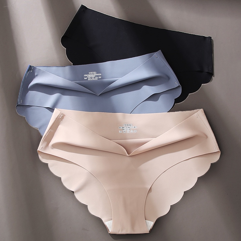 All of me Set 3 quần lót  vải mềm mại màu trơn thời trang gợi cảm cho nữ
