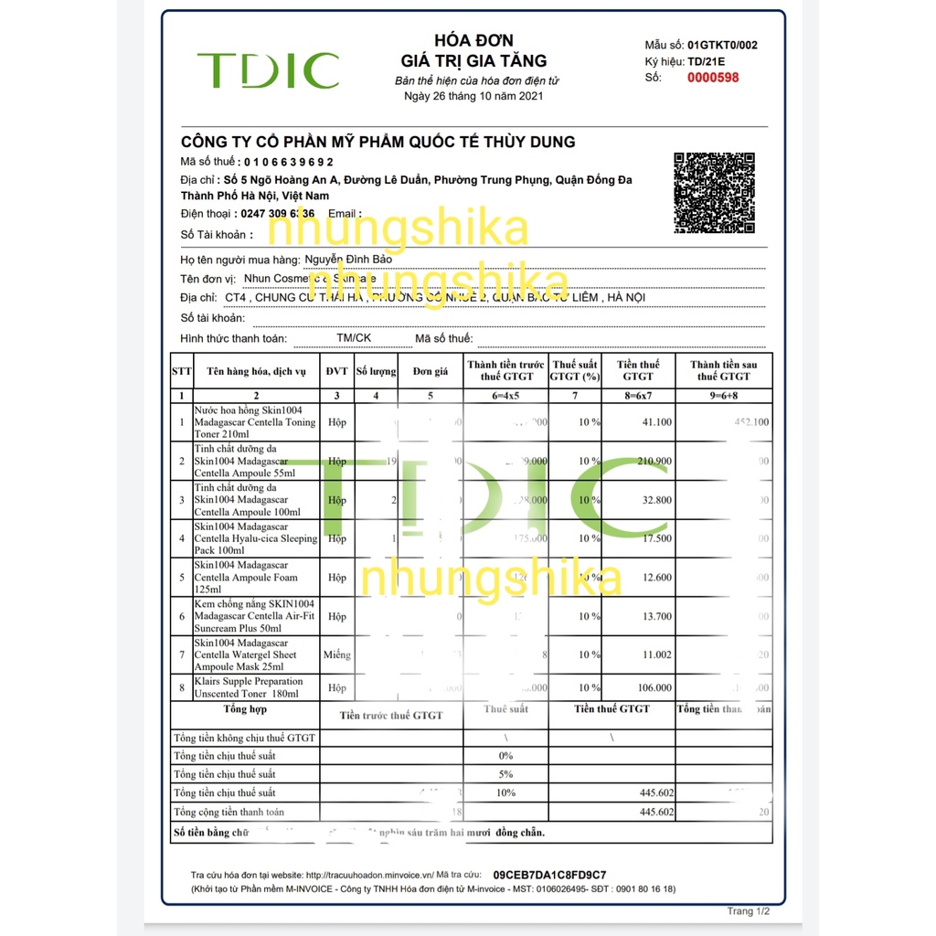 Bộ dưỡng da Klairs dưỡng ẩm, phục hồi, trắng da - Nhungshika