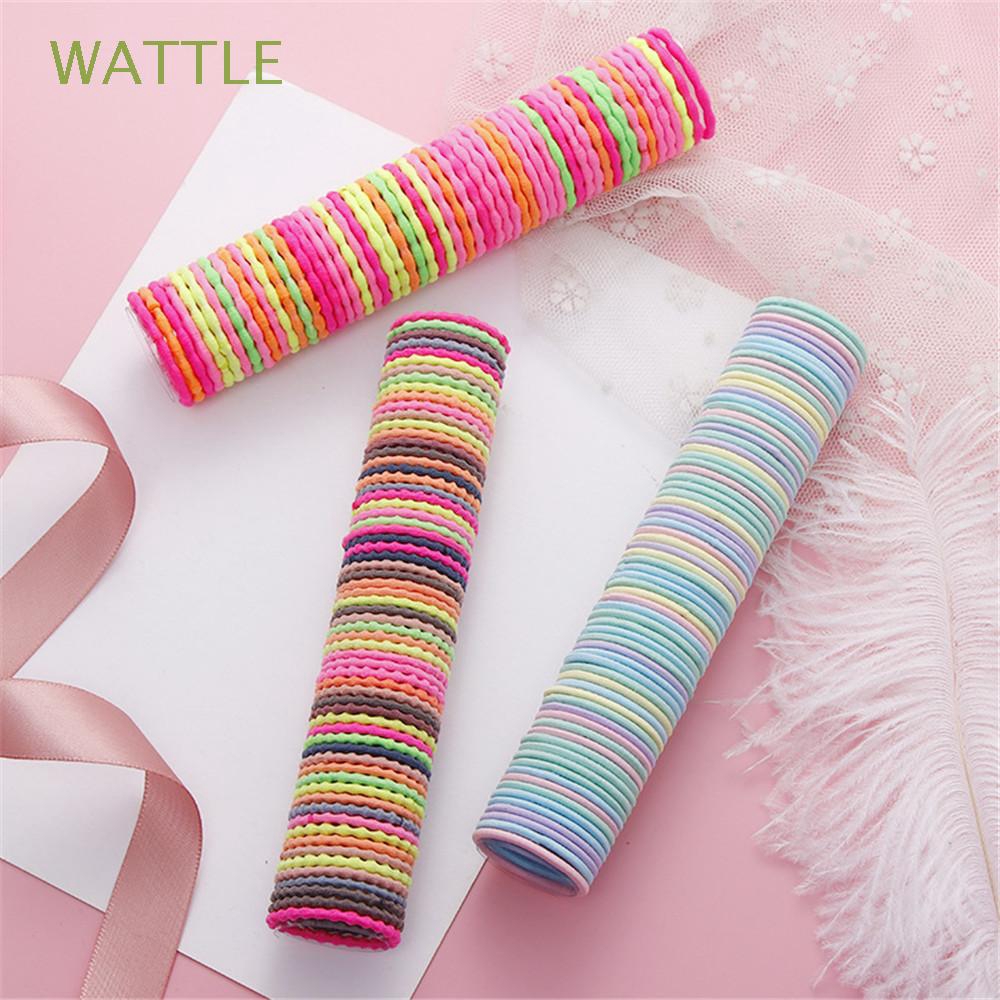 Bộ 50 cuộn dây thun buộc tóc dễ thương cho bé gái