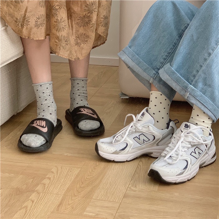 Tất cao cổ chấm bi cổ nhún Bibi G2-03