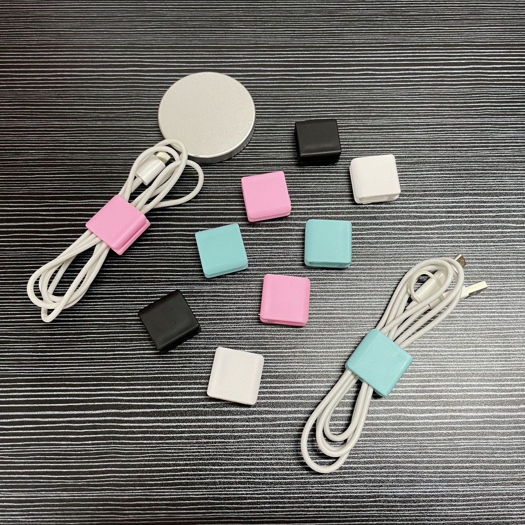 1 Kẹp Quấn Dây Cáp Sạc USB Mini Đa Năng Thích Hợp Sử Dụng Tại Nhà / Văn Phòng / Xe Hơi