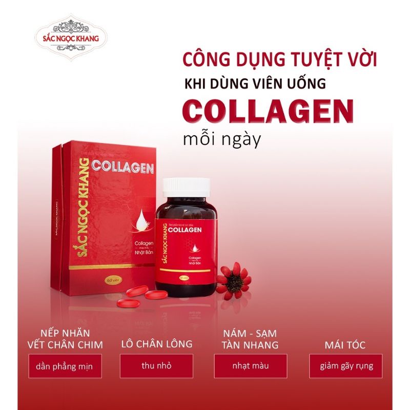 Viên uống collagen sắc ngọc khang , bí quyết làm nên sắc đẹp