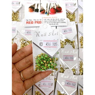 đá chân nhọn mix size trang trí móng tay chân