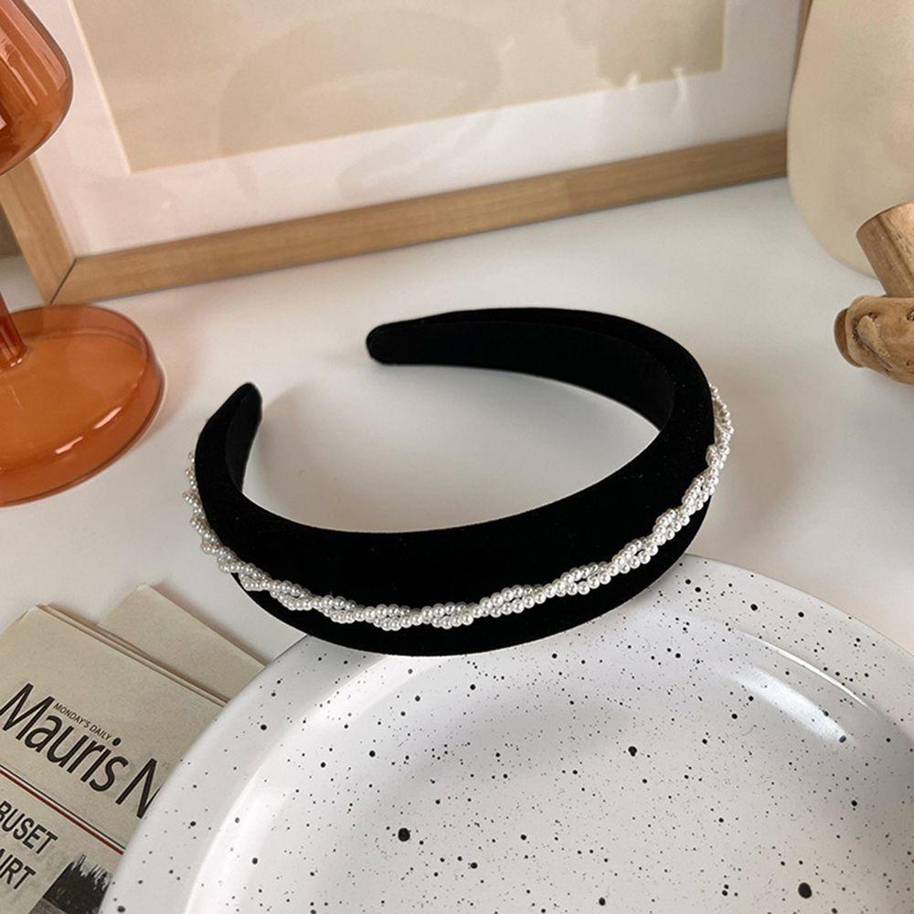 Băng Đô Cài Tóc Bằng Xốp Dày Dặn Phong Cách Pháp Thời Trang Cho Nữ