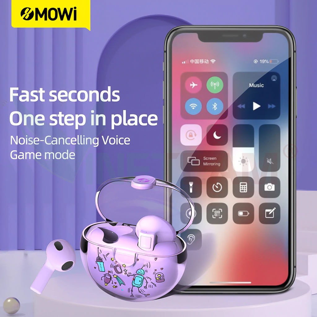 Tai Nghe Bluetooth Plextone xMOWi T2 Có Mic Cho Android IOS, độ trễ 45ms cực thấp, chơi game nghe nhạc hoàn hảo -dc4790