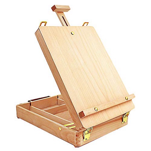 [ TÂM TÂM ]-Giá vẽ để bàn MONT MARTE, Giá vẽ dạng hộp Tabletop Box Easel Signature MEA0039