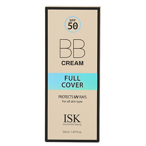 Kem BB Cream siêu mịn, lâu trôi, kiềm dầu BEAUSKIN ISK Full Cover SPF 50 PA +++ Hàn 45ml/ Hộp Hàn quốc