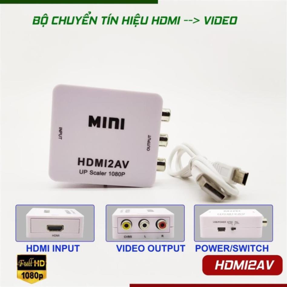 Box Chuyển mini HDMI Ra AV