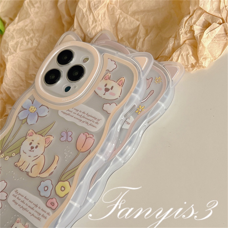 Ốp Điện Thoại Mềm Trong Suốt Hình Tai Mèo Cho iPhone 14 13 12 11 Pro Max X XR Xs Max 8 7 6 6s + SE 2020