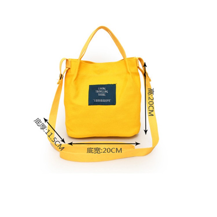 Túi Xách Vải Canvas Cỡ Nhỏ Thời Trang Xinh Xắn Cho Nữ IELGY