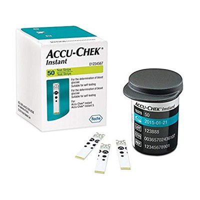 (Chính hãng) Hộp 50 que thử đường huyết ACCUCHEK INSTANT - ROCHE, Accu-chek instant