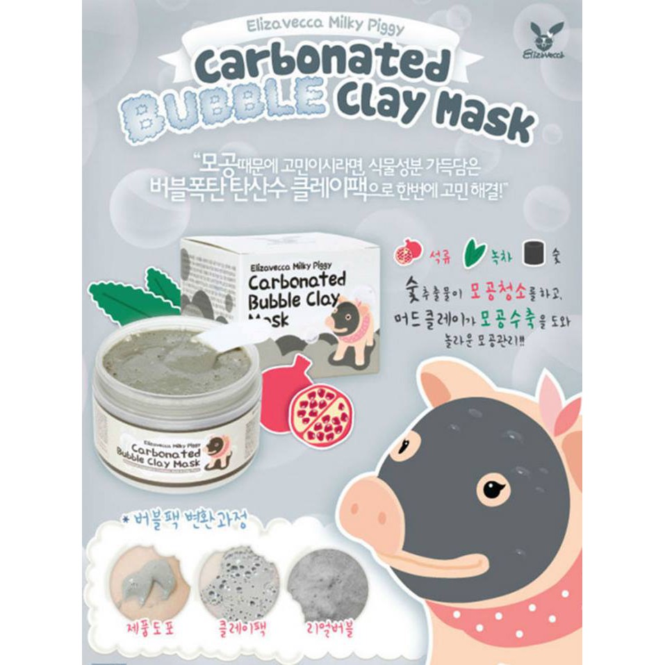 Mặt nạ sủi bọt thải độc bì heo Carbonated Buble Clay mask