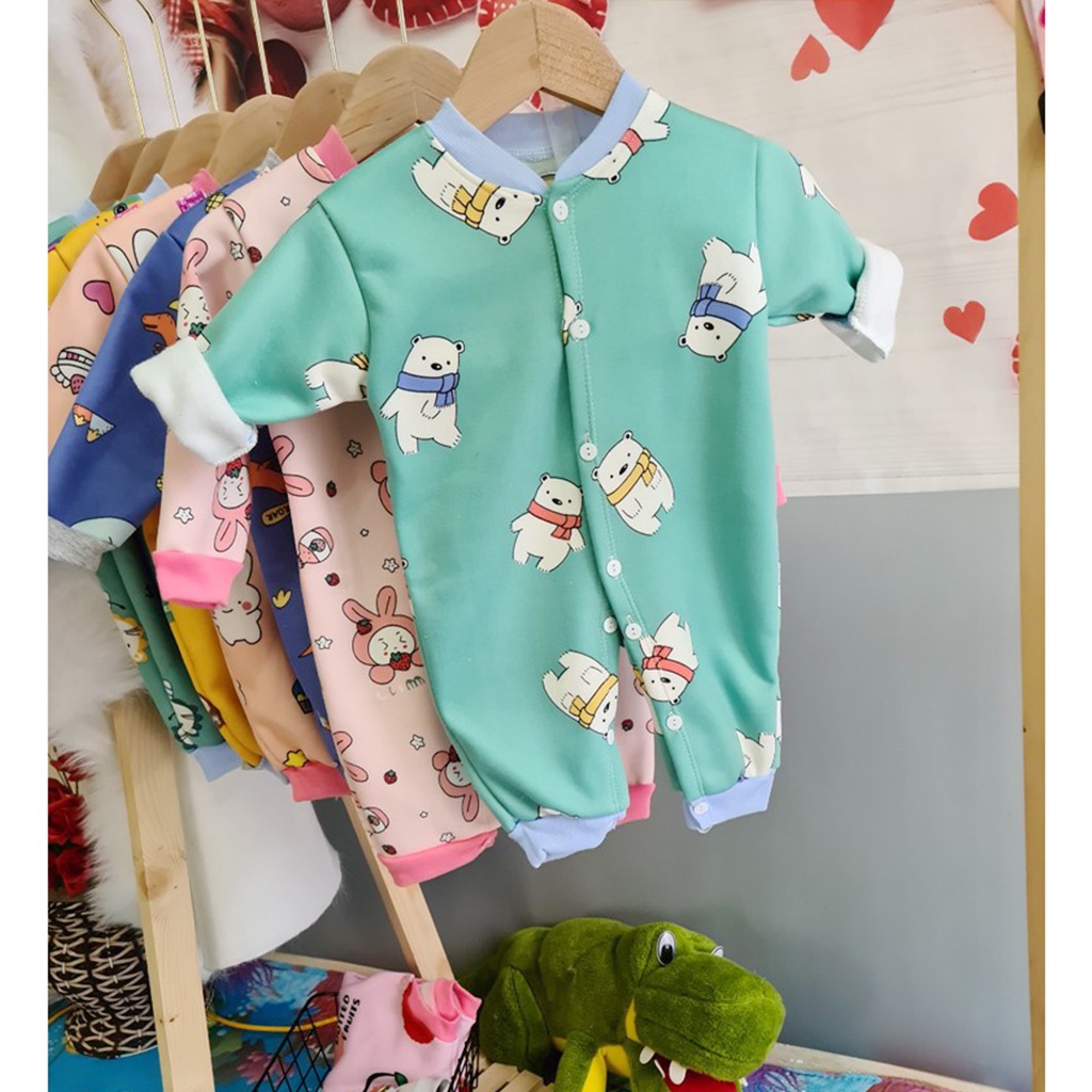 Body nỉ bông cho bé trai và bé gái từ sơ sinh đến 10kg