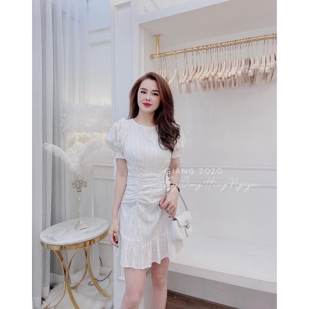 Váy Xòe Trắng Hở Lưng CD532