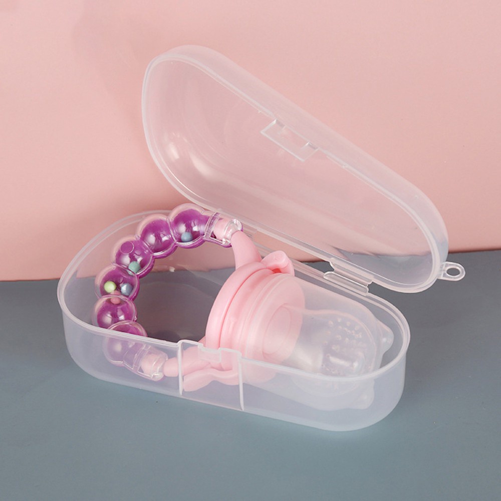 [FREESHIP] Hộp Đựng Đồ Gặm Nướu Hình Tam Giác Bằng Nhựa Pp Trong Suốt Cho Bé