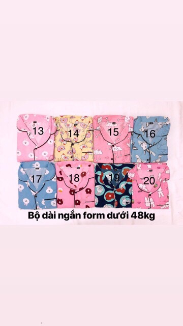 Bộ ngủ Thái Lan Pyjama tay ngắn quần dài