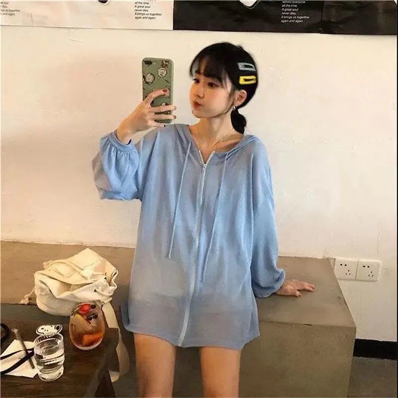Áo Khoác cardigan Mỏng Nhẹ Màu Sắc Trơn Dành Cho Nữ