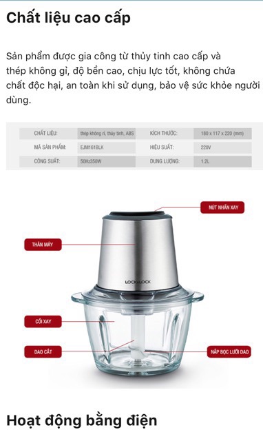 MÁY SAY THỰC PHẨM LOCK N LOCK