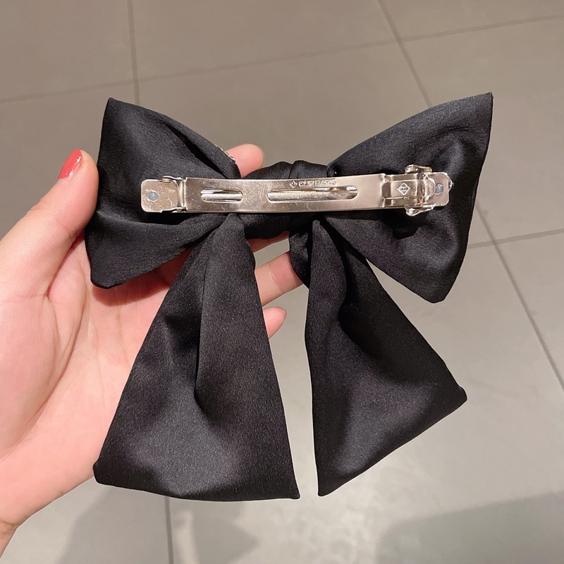 Dây buộc tóc/kẹp hình nơ đính đá lấp lánh phong cách hàn quốc cho nữ