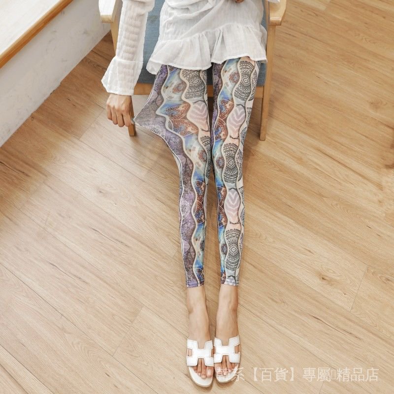 Quần Legging Phối Lưới Mỏng Dáng Ôm Co Giãn Tốt