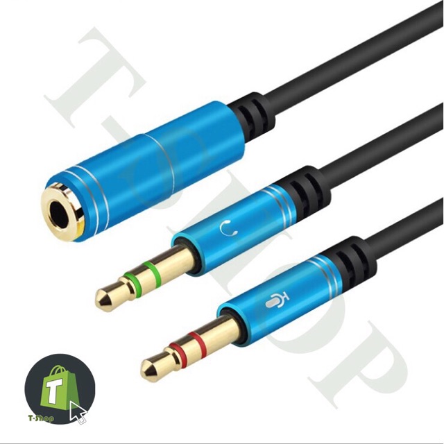 Jack chuyển đổi tai nghe 3.5 sang Audio và míc