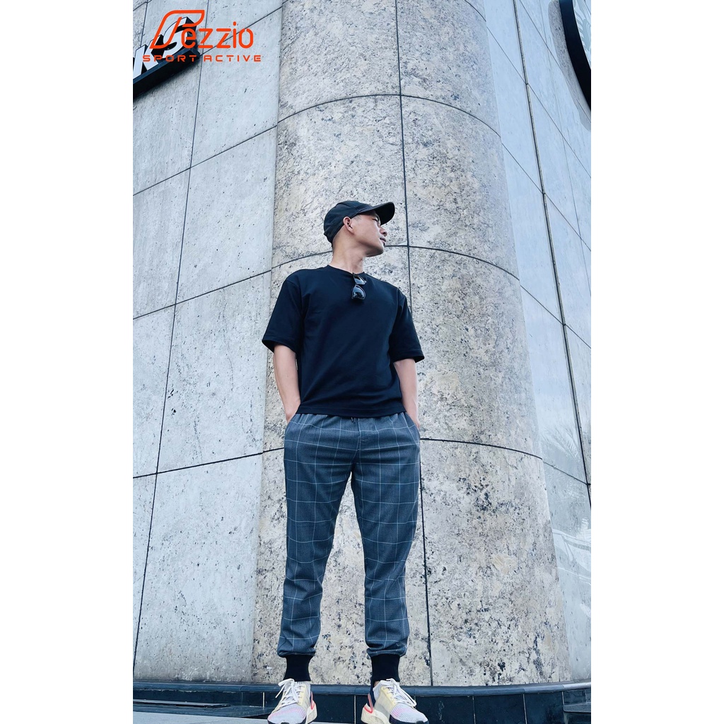 Quần jogger nam , quần dài nam caro , quần dài hàn quốc ,  quần nam caro Fezzio chính hãng