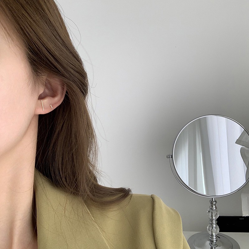 Khuyên tai bạc nữ, Set bông tai 5 món trendy xinh xẻo- TleeSilver