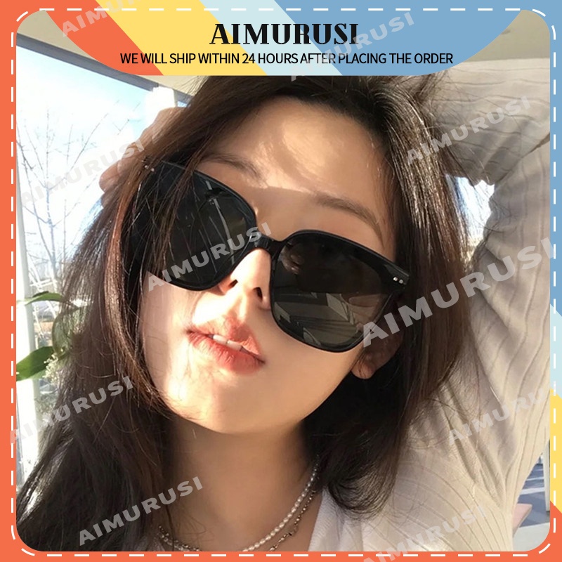 (AIMURUSI) COD Kính Chống Nắng Gọng Vuông Oversize Phong Cách Hàn Quốc Cổ Điển Thời Trang Cho Nam / Nữ