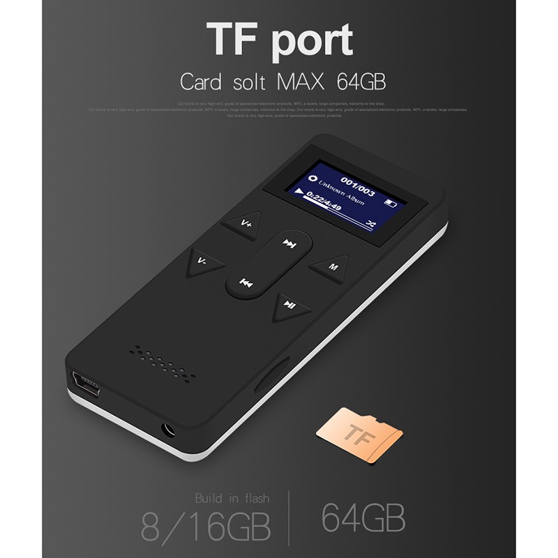 Máy Nghe Nhạc Mp3 8g Kèm Tai Nghe | BigBuy360 - bigbuy360.vn