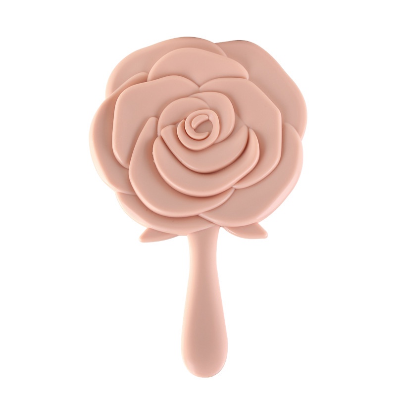 [Hàng mới về] Gương trang điểm cầm tay thiết kế hình hoa hồng dễ thương