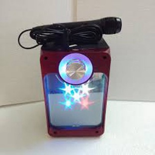 Loa karaoke MN03 có đèn led mặt gương kèm mic có dây nghe tuyệt hay loại xịn