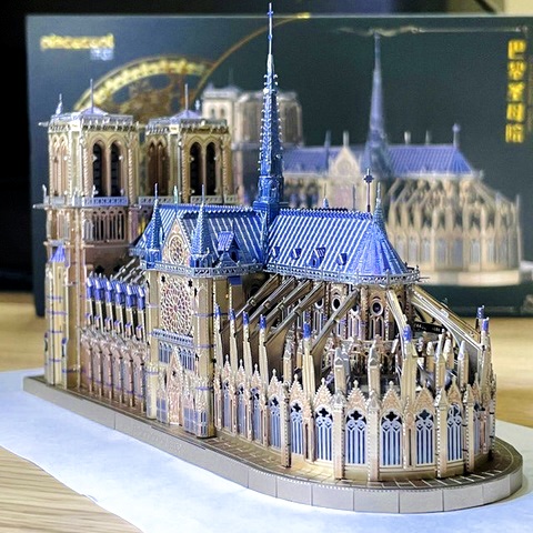 Mô Hình Kim Loại 3D Piececool Nhà Thờ Đức Bà Paris