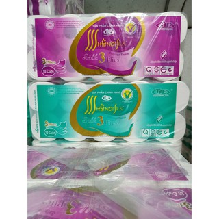 Giấy vệ sinh hà nội dây 10 cuộn 3 lớp 1.6kg /1.6kg